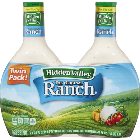 Hidden Valley Original Ranch Salad Dressing & Topping, Gluten Free - 24 oz Bottle - 2 (Best Bottled Salad Dressing)