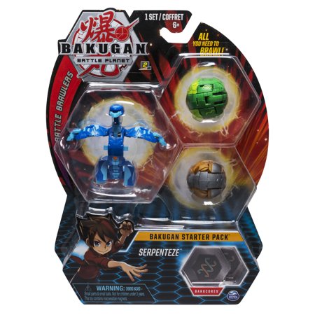 - Bakugan Starter Pack 3-Pack, Serpenteze, Collectible Action Figures, for Ages 6 and Up