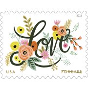 Postage Stamps Love Flourishes 10 Sheets Of 20 Forever Usps First Cl Postage Stamps Wedding Valentine 200 Price