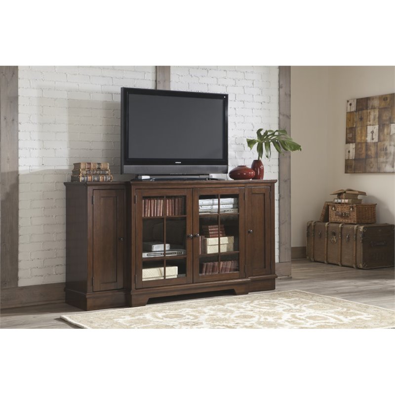 Ashley Hodgenville 72'' Tall TV Stand in Rustic Brown