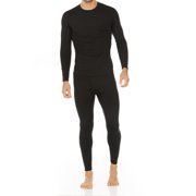 Thermal Underwear For Men Thermajohn Men S Ultra Soft Thermal Underwear Long Johns Sets With Fleece Lined Black