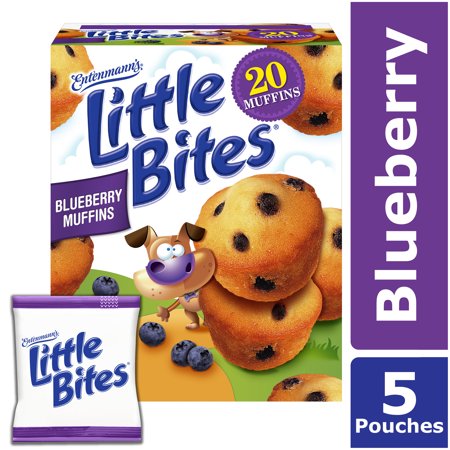 Entenmann's Little Bites Blueberry Mini Muffins, 5 pouches - Walmart.com