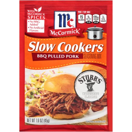 McCormick Slow Cookers BBQ Pulled Pork Seasoning Mix, 1.6 oz - Walmart.com