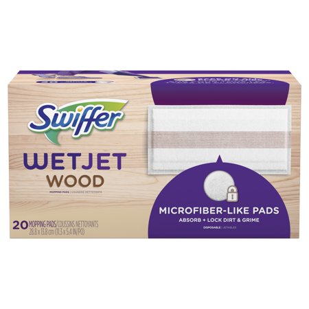 - Swiffer WetJet Wood Mopping Pad Refill, 20 Count