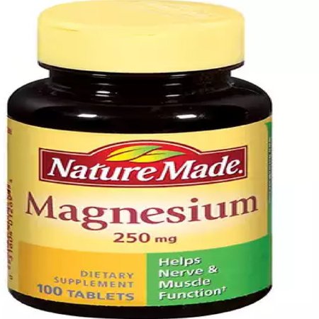 Nature Made Magnesium 250 Mg Tablets 100 Ea (Pack Of 6) - Walmart.com