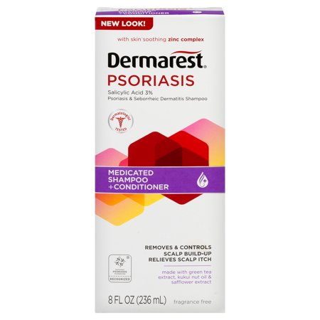 Dermarest Psoriasis Medicated Shampoo Plus Conditioner, 8 FL (Best Treatment For Eczema On Fingers)