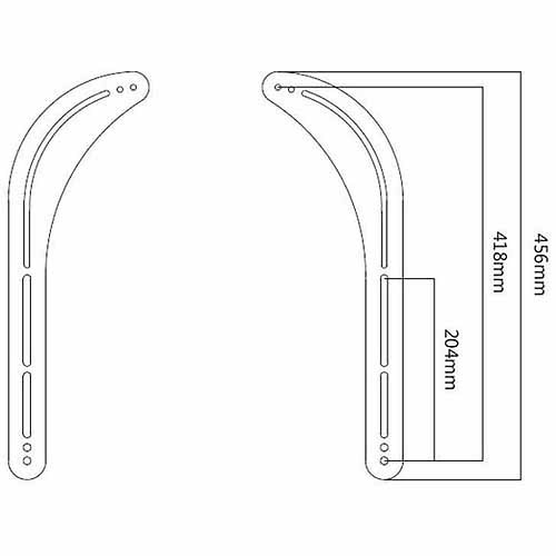 Arrowmounts Universal Sound Bar Bracket