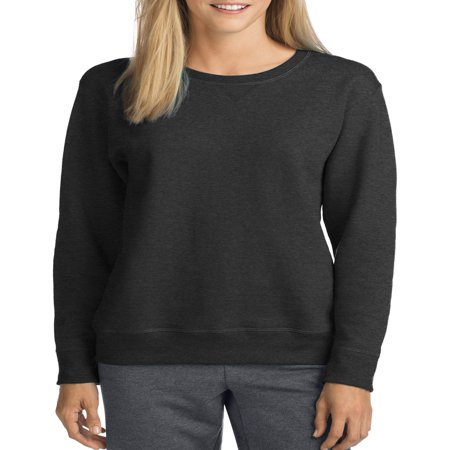 Hanes - Hanes Women's Fleece V-Notch Sweatshirt - Walmart.com