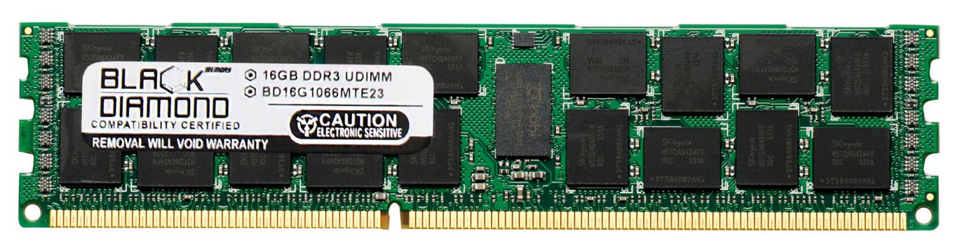 Pc2 3200 Ecc Registered Ram - 16GB RAM Memory for SuperMicro MBD Motherboard MBD-X8DTE-O Dual LGA 1366 (ECC Registered) 240pin PC3-8500 DDR3 RDIMM 1066MHz Black Diamond Memory Module Upgrade