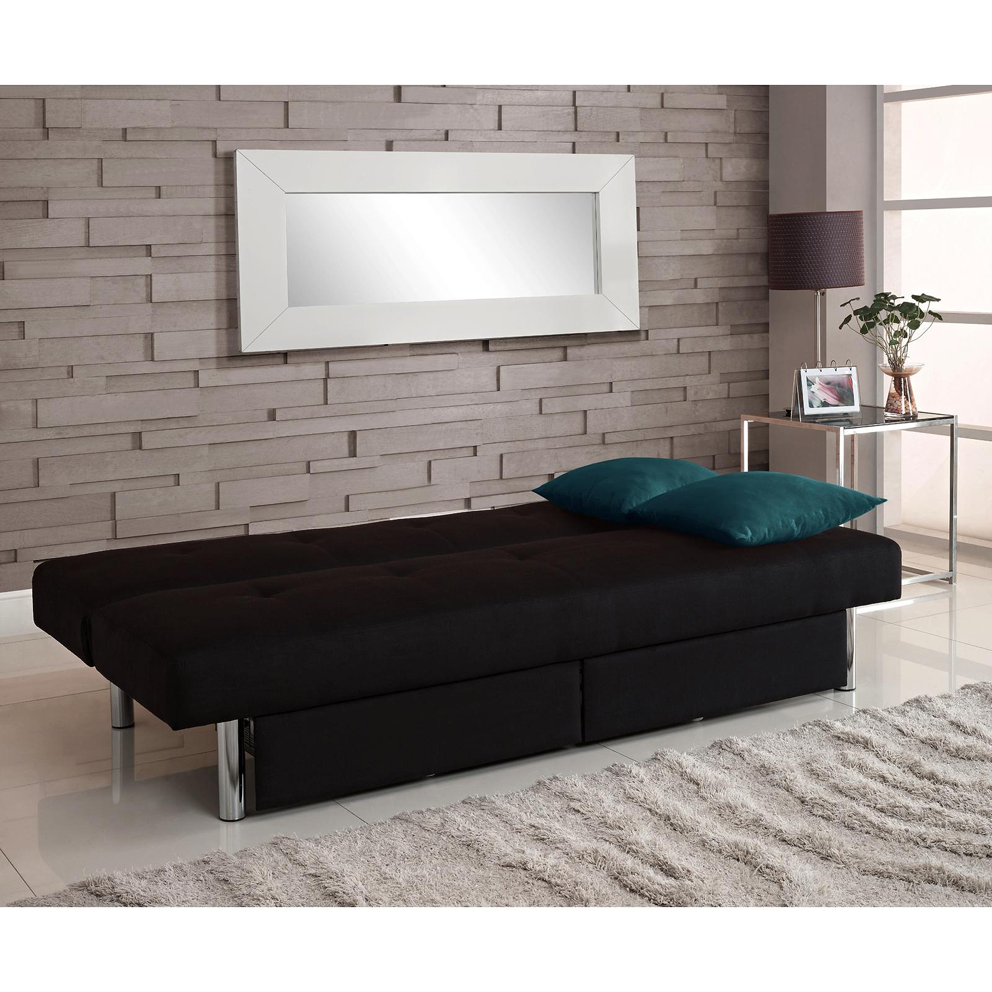 Sola Storage Futon, Black