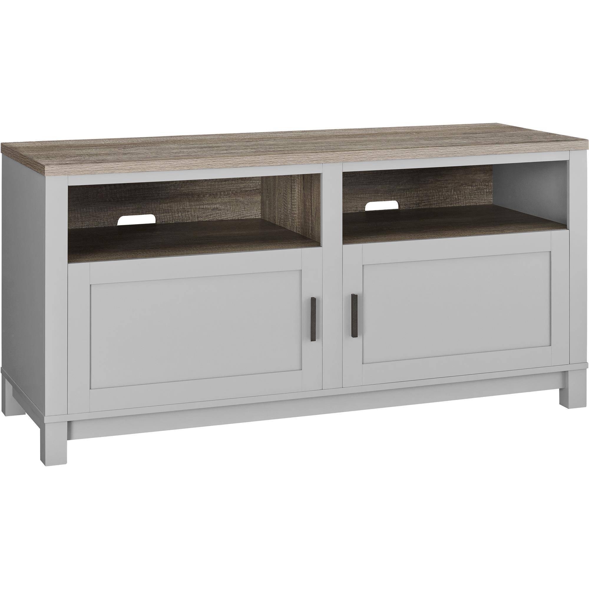 Better Homes and Gardens Langley Bay TV Stand for TVs up to 60'', Gray/Sonoma Oak