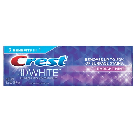 Crest 3D White Whitening Toothpaste, Radiant Mint, 3.5 (The Best Toothpaste To Use)
