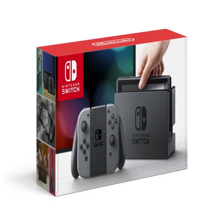 Nintendo Switch Console with Gray Joy-Con, HACSKAAAA
