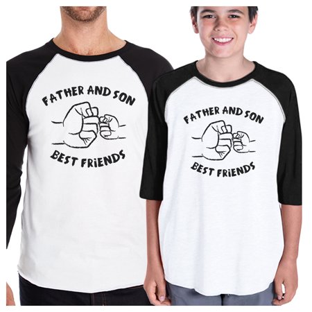 Father And Son Best Friends Funny Baseball Matching T-Shirts (Dads Best Friend Rubberbandits)