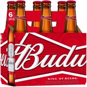 Budweiser Beer, 6 pack, 12 fl oz