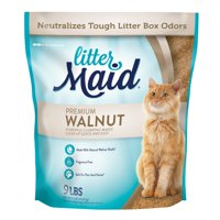 Littermaid Natural Premium Walnut Clumping Cat Litter, 9-lb
