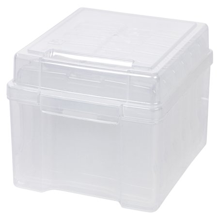 Archival Photo Storage - IRIS 4 x 6 Inch Photo and Embellishement Craft Keeper, Clear