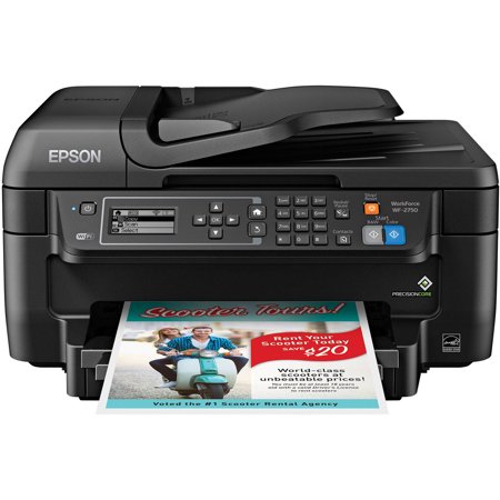 Epson WorkForce WF-2750 All-in-One Wireless Color Printer/Copier/Scanner/Fax (Best Laser Printer Scanner Copier Fax Machine)