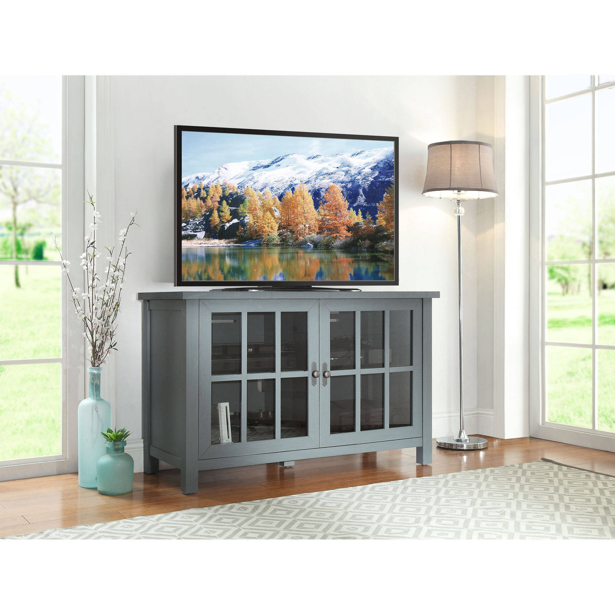 Better Homes and Gardens Oxford Square TV Stand and Console for TVs up to 55'', Multiple Colors