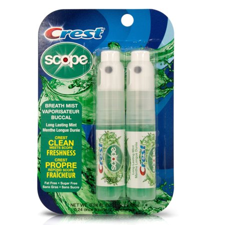 - Scope Outlast Long Lasting Mint Breath Mist, 0.24 fl oz, 2 ct