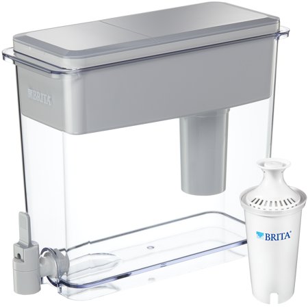 Brita Extra Large 18 Cup Filtered Water Dispenser with 1 Standard Filter, BPA Free UltraMax,