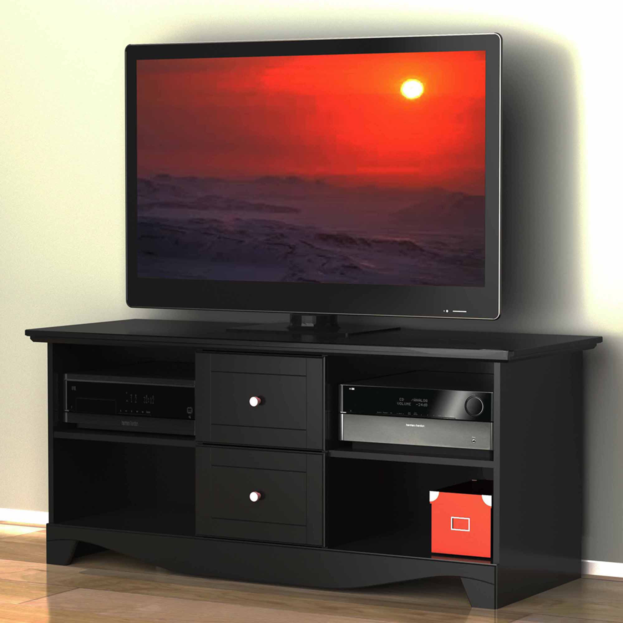 Visions Black TV Stand, for TVs up to 60''