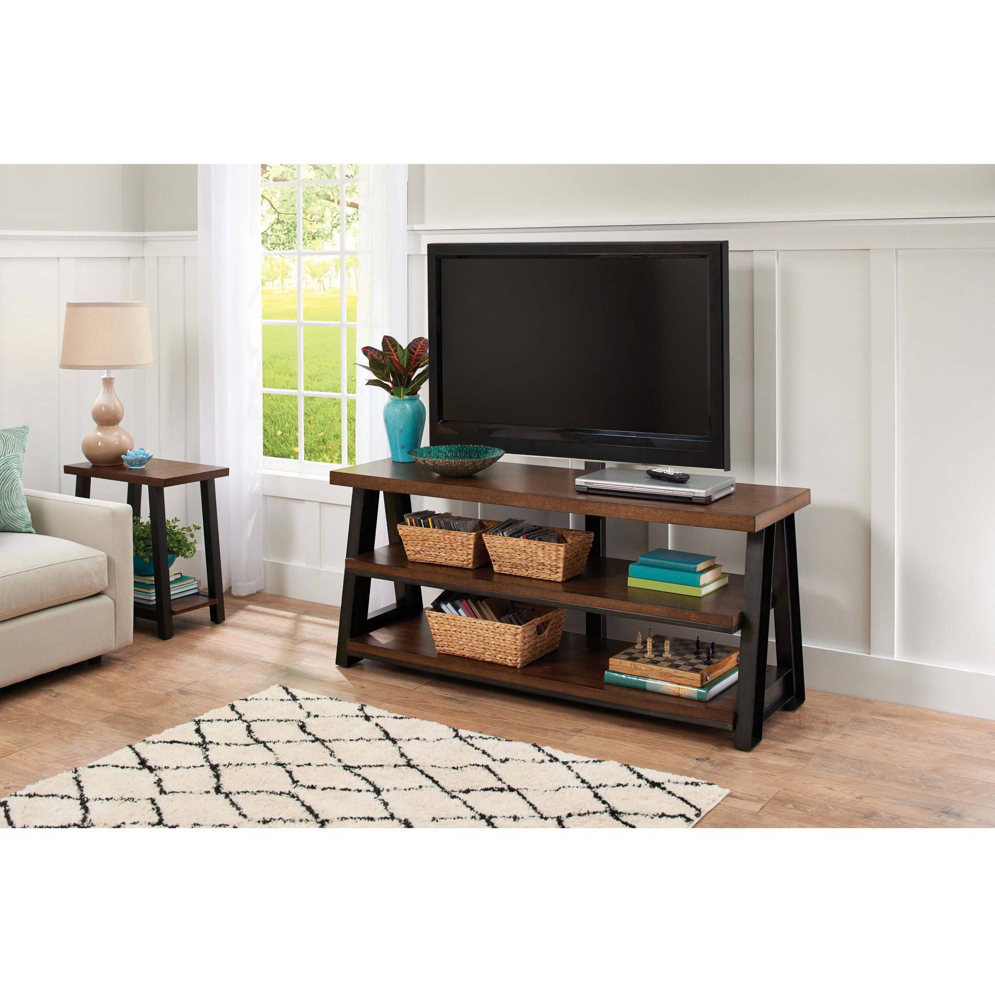 Better Homes and Gardens Mercer 3-in-1 Brown TV Stand for TVs up to 70''