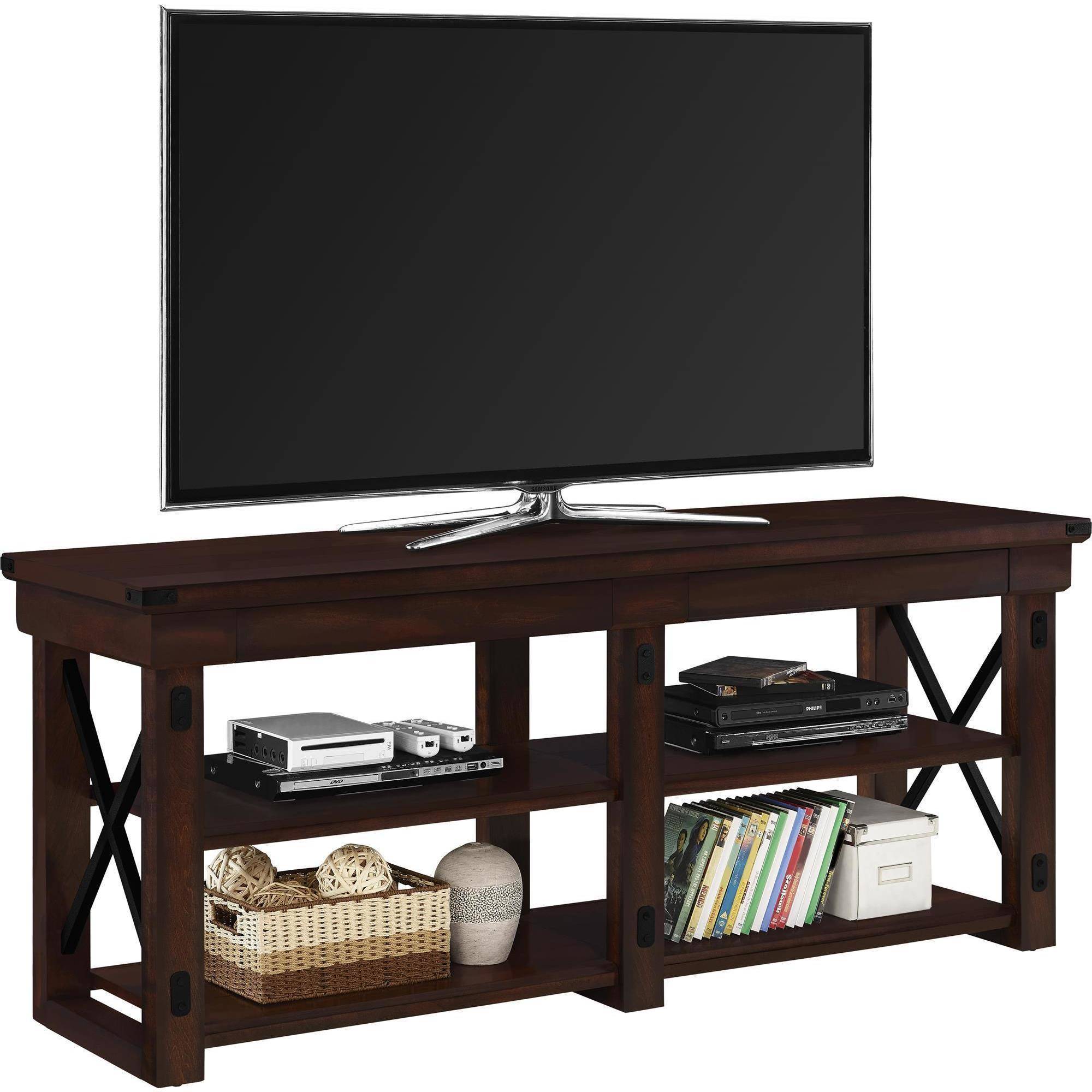 Better Homes and Gardens Preston Park TV Stand for TVs up to 65'', Mahogany