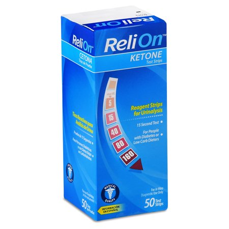 ReliOn Ketone Test Strips, 50 Ct (Best Urine Test Strips)