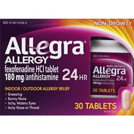 Allegra 24 Hour Allergy Relief Antihistamine Tablets,