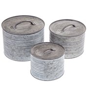 galvanized bins