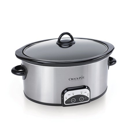 Crock-Pot 7-Quart Smart-Pot Slow Cooker, Brushed Stainless (Best Smart Slow Cooker)