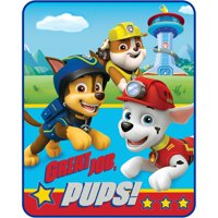 Paw Patrol "Great Job Pups" 40" x 50" Kids Silky Soft Throw, 1 Each