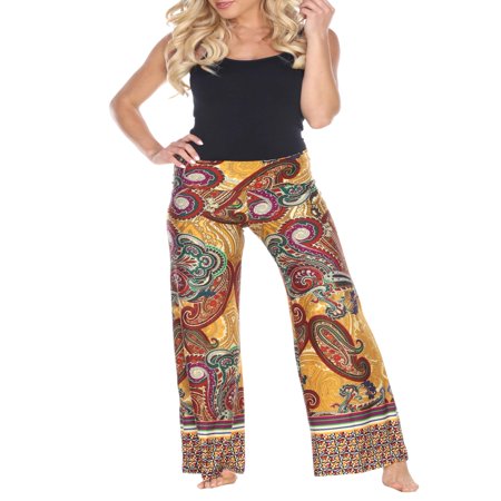 - Women's Paisley Printed Palazzo Pants