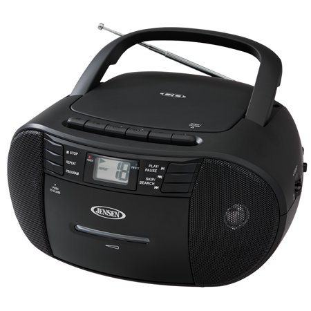 JENSEN CD-545 Portable Stereo CD Player with Cassette Recorder & AM/FM (Best Home Stereo Cd Player)