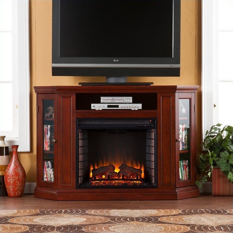 Silverado Convertible Media  Fireplace, Cherry - Box 1 of 2