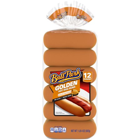 Ball Park Golden Hot Dog Buns 12 count 20 oz (Best Hot Dog Buns For Weight Watchers)
