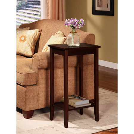 DHP Rosewood Tall End Table, Simple Design, Multi-purpose Small Space (Best Html Table Design)