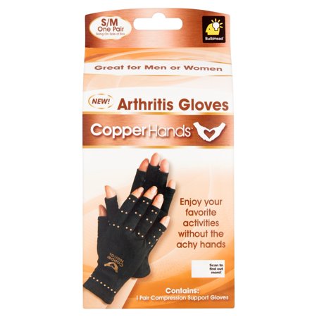 Copper Hands Compression Gloves, S/M - Walmart.com