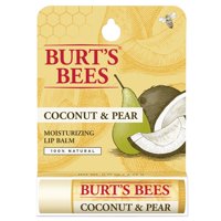 Burt's Bees 100% Natural Moisturizing Lip Balm, Coconut & Pear with Beeswax & Fruit Extracts - 1 Tube