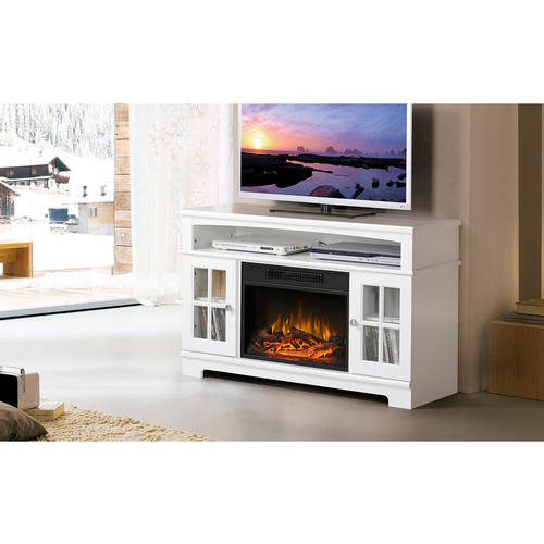 Zarate 44.5'' Wide Media Fireplace, White