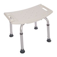 Zimtown Adjustable Height Medical Elderly Bath Tub Shower Chair Bench Stool Seat White