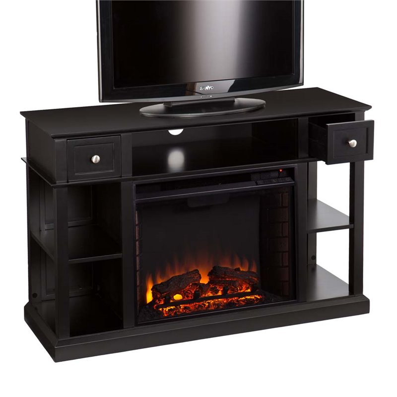 Southern Barrington Media Fireplace, Black - Box 1 of 2