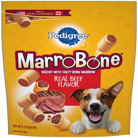 Pedigree Marrobone Dog Treats Real Beef Flavor, 6 lb. Pack - Walmart.com