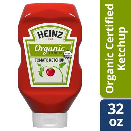 Organic Ketchup - Heinz Organic Certified Tomato Ketchup, 32 oz Bottle