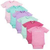 Wonder Nat 6p Bodysuit Solids Girl- 6/9m