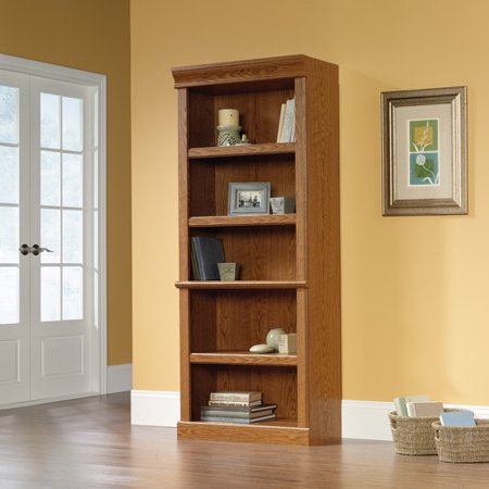 Sauder Orchard Hills Library Bookcase, Carolina Oak Finish - Walmart.com