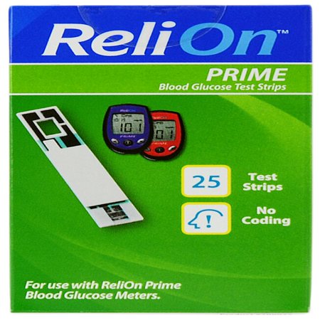 strips test relion prime glucose blood ct walmart