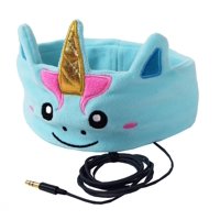 CozyPhones Kids Headband Headphones Volume Limited Childrens Earphones Ultra-Thin Speakers Home Travel Sleep Comfortable Soft Fleece (MYSTIC UNICORN) Boys Girls Toddler