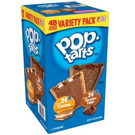 Kellogg's Pop-Tarts Variety Pack Frosted S'mores & Frosted Chocolate Fudge 48